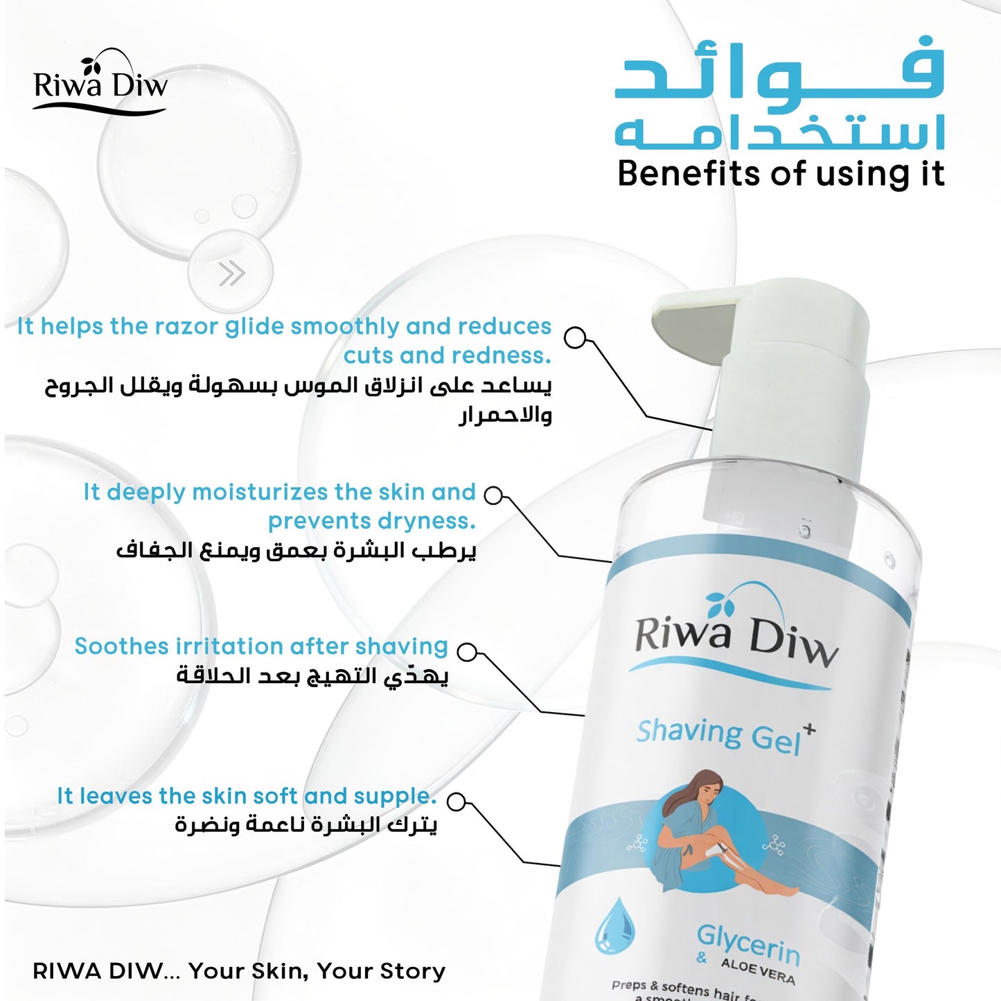 Riwa Diw Shaving Gel (200ml)